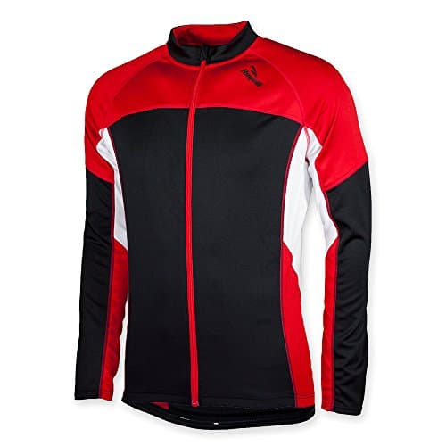 Rogelli Boys Shirt Long-Sleeved Recco Black Schwarz/Rot/Weiß Size:11 years