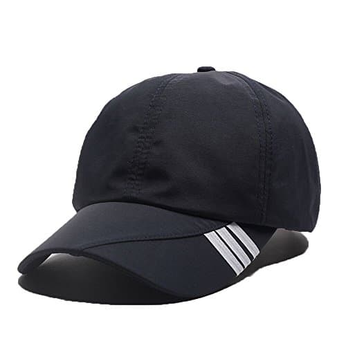 Nameblue Unisex Quick Dry Baseball Sun Hat Sun Cap Outdoor Sports Baseball Caps H17B001-black