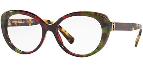 Burberry BE2251 Eyeglasses 3638 Havana Green/Bordeaux/Green 53-16-140