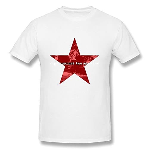 Men's Rage Against The Machine Logo Crew Neck T Shirts XX-Large