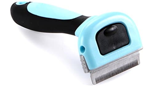 OHF Pet Grooming Tools &amp; Pet Grooming Brush For Small, Medium &amp; Large Dogs Cats, With Short to Long Hair. Dramatically Reduces Shedding In Minutes,Blue Medium