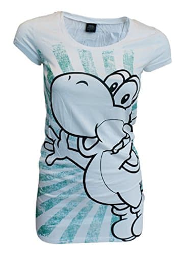 Nintendo T-Shirt (Damen) -XL- Yoshi, weiss