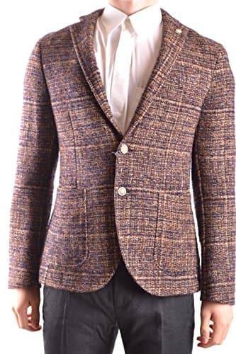 Manuel Ritz Men's Mcbi325041o Multicolor Wool Blazer