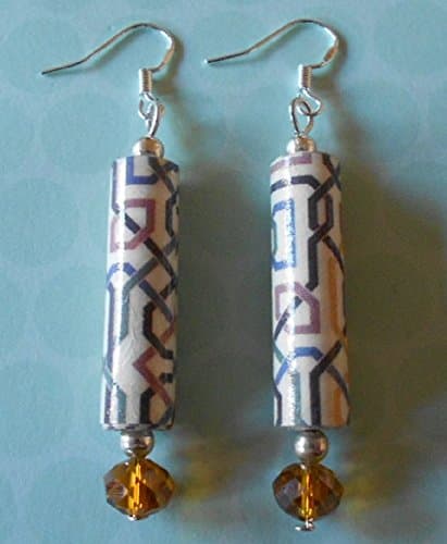Maroc tile effect earrings