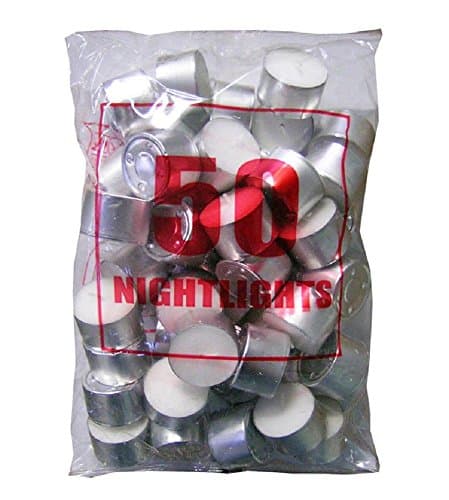 Tea night lights candles white tealights 8 HOUR BURN Bulk pack of 50