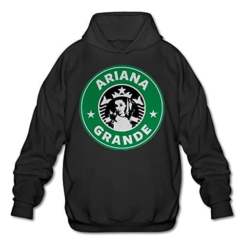 Ariana Grande Men Hoodies Sweatshirts Pullover Cool Hoodies -  Black - 