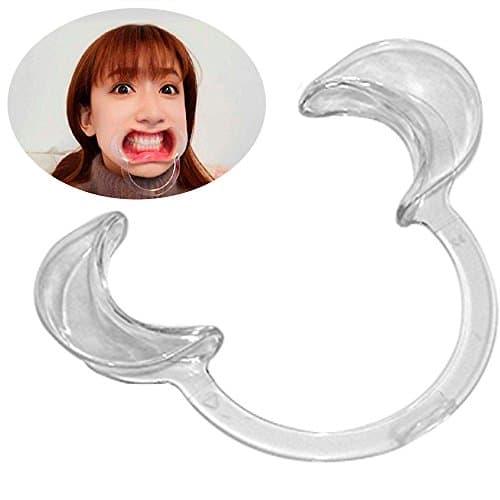 Teeth Whitening Cheek Retractor, Autoclavable Dental Mouth Opener 20 Pieces C-Shape (10 Medium+5 Large+5 Small)