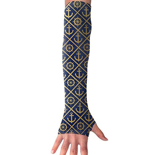 Anchor And Rudder Arm Sleeve Arm Sports Bike Cycling Hiking Arm Warmer Arm Protector Barcer Shooting UV Protection Sun Protection