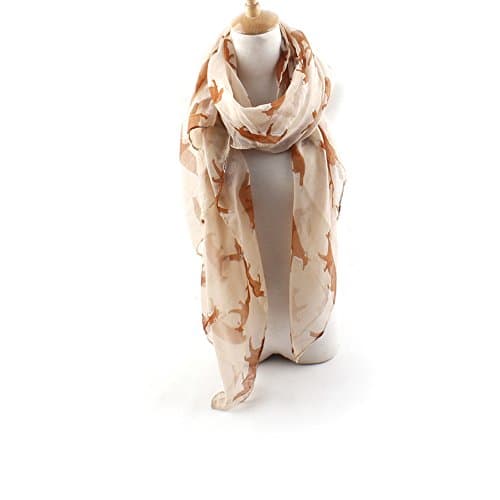 ctshow fox Print Voile Print Scarf Fashionable Women Scarves shawl
