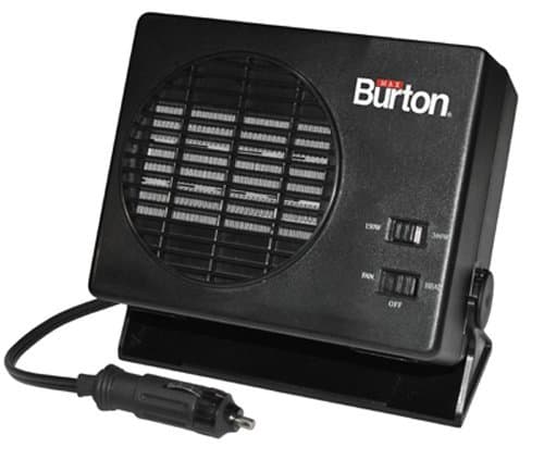 Max Burton 12 Volt 150/300W Ceramic Heater And Fan