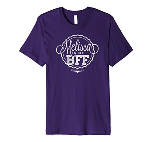Mens Melissa is my BFF - Essential Oil Shirt XL Purple