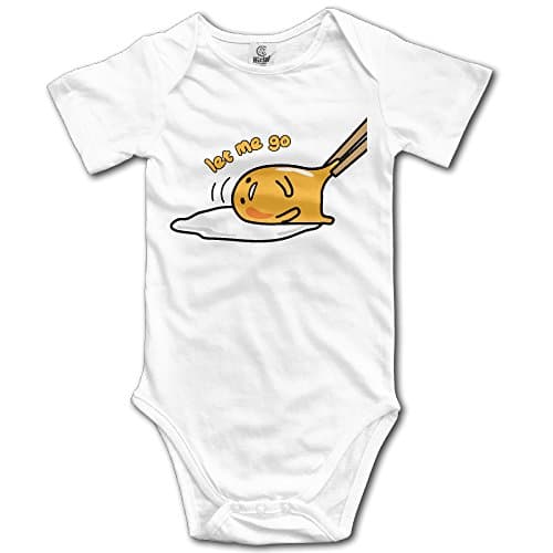 Yudou Gudetama Let Me Go Baby Bodysuits Unisex Short Sleeves