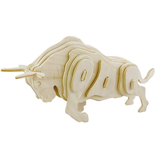 Wooden 3D Puzzle Chinese Zodiac Animal Bull