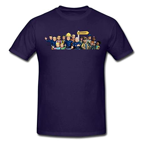 XHANd Children Fireman Sam Cartoon Soft T-Shirt dark blue 3T