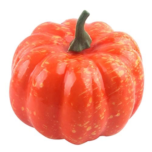 xianhuzhenzhen Great Artificial Pumpkins Foam Pumpkins Soft Kids' Kitchen Toys Squishy Food Pretend Fake Foam Halloween Party Dining Room Decorative in fine style(None Orange.)