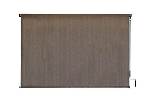 Amatria AA7220 Outdoor PE Cordless Crank Roller Sun Shade, 8' x 6', Cirrus