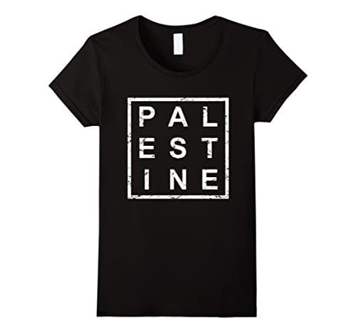 Women's Stylish Palestine T-Shirt Small Black