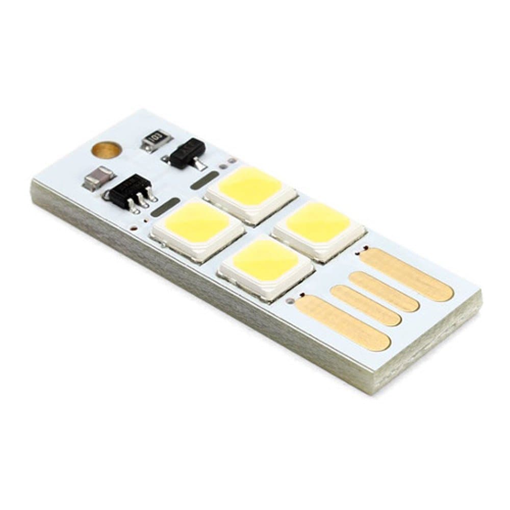 Optimus Electric Mini Portable Pocket Keychain LED Lamp 5V Working Voltage USB Powered with Human Touch Switch Technology for Night Light, Camping from