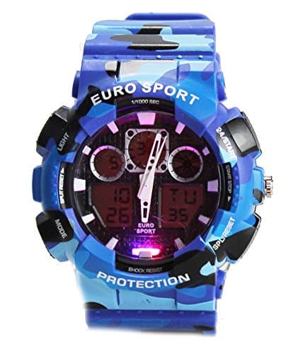 Men's New Tough Analog-Digital Sport Watch-Blue