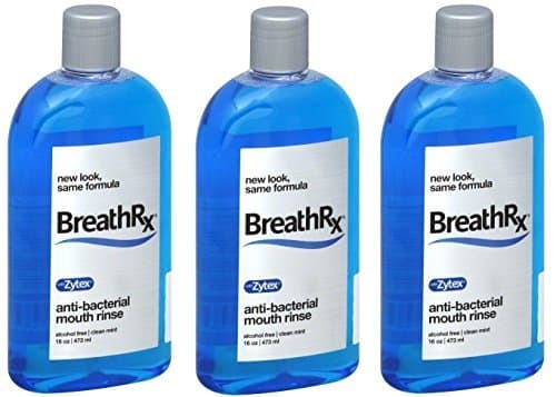 BreathRx Anti-Bacterial Mouth Rinse, 16 Ounce Bottles by BreathRx