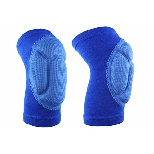 Elemart Volleybal Knee Pads - Thick Sponge Comfortable Fit Impact Resistance KneePad for Volleyball Cycling Outdoor Sports (Blue)