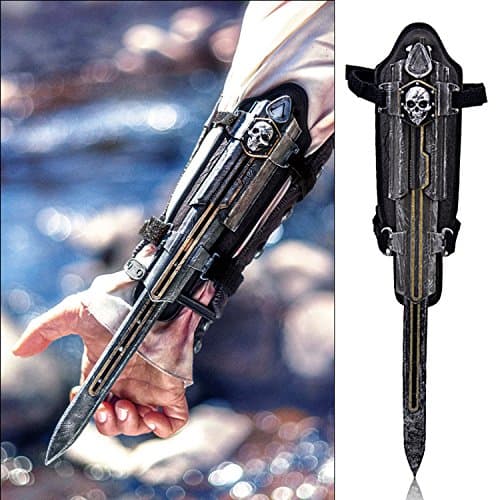 yinwen220us Assassin's Creed Black Flag Edward Kenway Gauntlet Replica Hidden Blade Cosplay