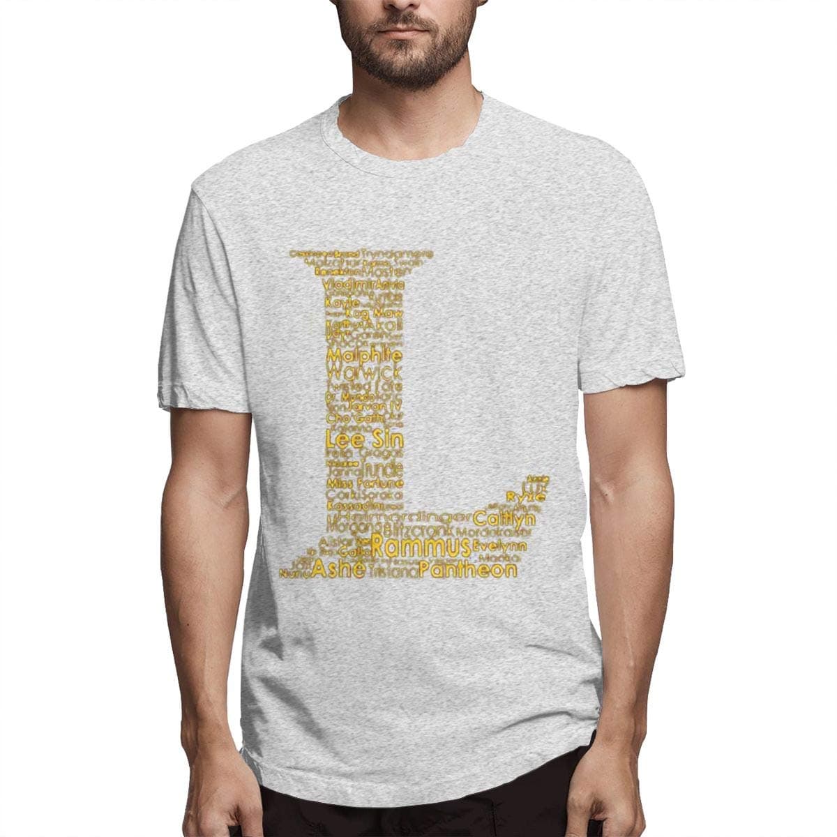 WECulture Men's League Of Legends L Logo Funny T-Shirt Short Sleeve