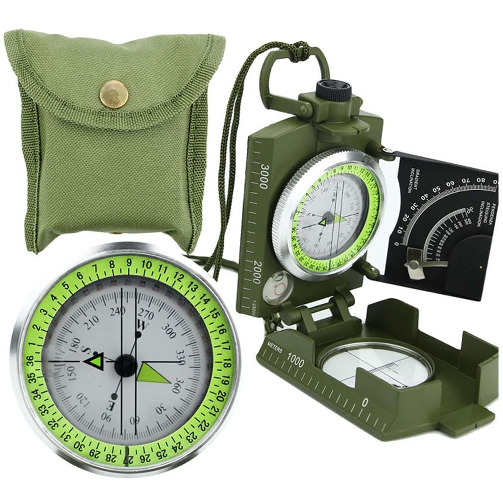 aleto UK New Professional Military Army Metal Sighting Compass Clinometer Camping