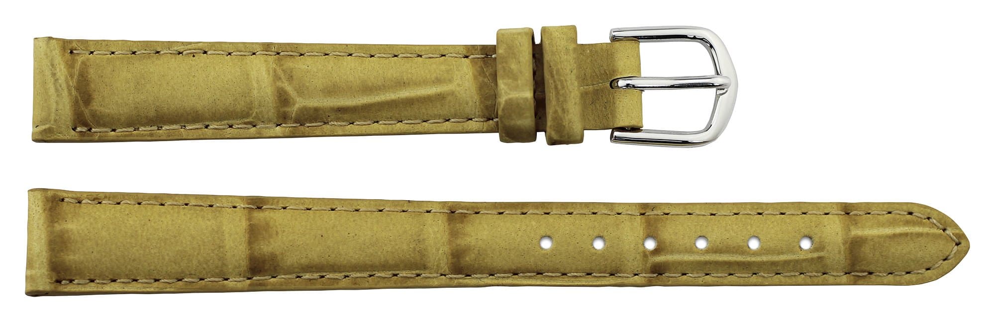 Moog Paris Beige/Pink/Red/Blue/Orange/Brown/Black Watch Band, Pin Clasp, 12/16/18mm Strap