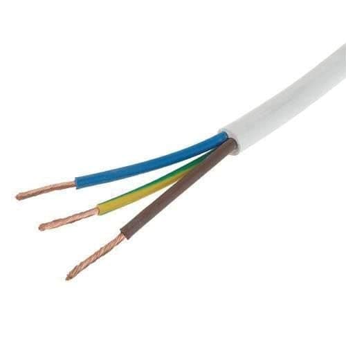 YU WELL Electrical PVC Flexible Wire Power Cord 3 Core Extension Wire Copper Wire Flexible Cable Customized Length Available (1.5mm 30Meter)