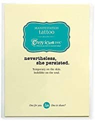 Conscious Ink Manifestation Tattoo 3-Pack "Nevertheless, She Persisted" (Set of 3)