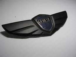 HD-4RB Custimzed Genesis Rear Trunk Tailgate Emblem Badge Chrome 2009-2014 for Hyundai Genesis (Black)