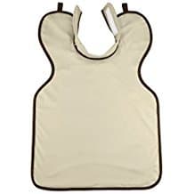 Flow Dental 75051-37 Adult Bib Apron with Attached Collar, Lead Rubber, 24" x 26" Size, Beautiful Bronze