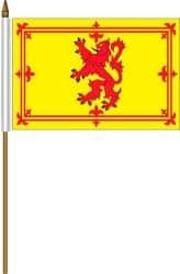 SCOTLAND LION RAMPANT Small 4 x 6 inch Mini Country Stick Flag on