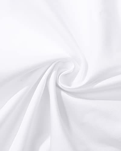 J.VER Men's Dress Shirts Solid Long Sleeve Stretch Wrinkle-Free Formal Shirt Business Casual Button Down Shirts