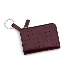 Cross Plum Leather Multifunctional Case Keyring Wallet AC125-6