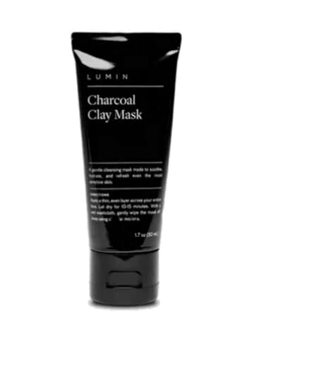 Lumin Skin Charcoal Purifying Black Clay Face Mask for Men 50 ml