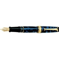 auroraOptima Blue Auroloide with Gold Plated Trim Fountain Pen
