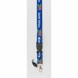 South Africa Blue Country Flag Lanyard Keychain Passholder ... 20 Inches Long ... New by SUPERDAVVES SUPERSTORE
