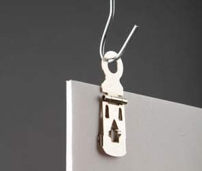 Foam Board Clips, Metal Hanging Clips, Posters & Signs fit Board from 5mm Thick (8)