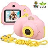 Waterproof Digital Camera for Kids, DECOMEN Underwater Sport Camera, Ultra HD 16MP Digital Kids Camera with 2.4" LCD Screen, 8x Digital Zoom, Flash, Mic and Rechargeable Battery(16G SD Card Included)