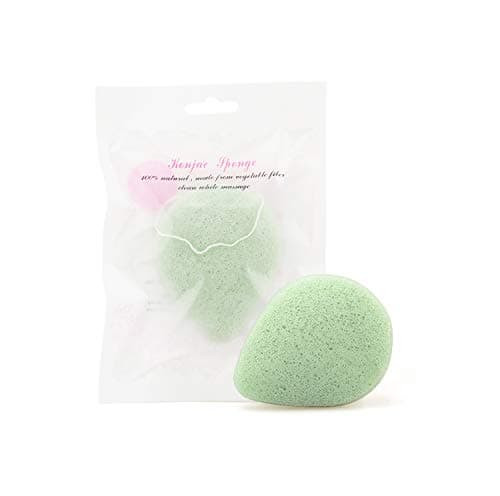 Konjac Sponge - 100% Natural Facial Sponge with Green Tea, Konjac Facial Sponge Deeply Moisturizes for All Skin Types