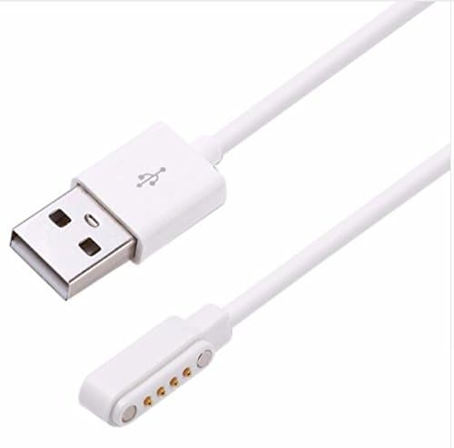 ZAOYI Magnetic Charger Cable Cord USB 2.0 Male to 4 Pin Pogo Power Charger Cable for Smart Watch