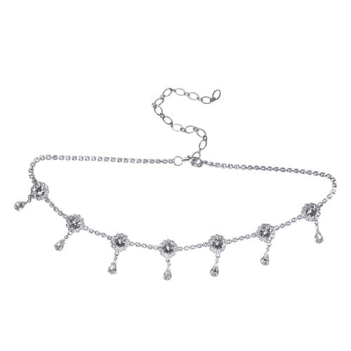 Georgie Swarovski Crystal Bridal Forehead Band