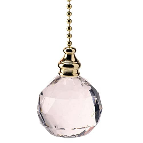 Crystal Ball Bathroom Light Pull with Brass/Gold Pull Chain/Pull Cord Replacement