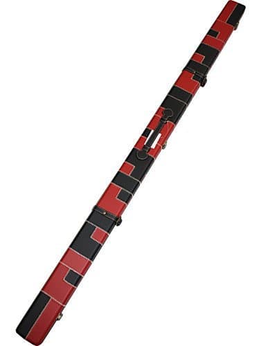 US Billiard accessories JIN 1 Piece Snooker Cue Case for Snooker Cue Stick 1.52M Black and red