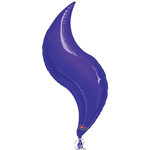 Anagram International Curve Flat Foil Balloon, 36", Purple
