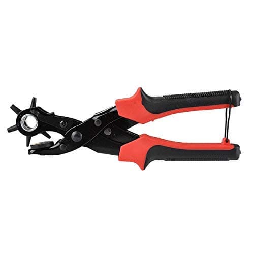 FISTE Rotatable Belt Punch Plier Heavy Duty Leather Craft Pliers 6 Sizes- 2mm,2.5mm,3mm,3.5mm,4mm,4.5mm
