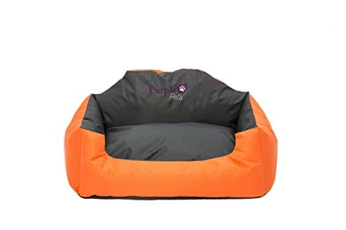 Purple-Pets Dog Bed, Dog Beds, Pet Bed, Cat Bed, Water Resistant and Easy clean! (Small, Orange)