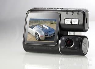 Full HD 720P Dual Lens HD Car DVR Car Camcorder Camera with Wide Angle 120 Degree Support Built-in 3G-Sensor H.264
